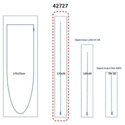 Tür mit Reißverschlussöffnung Art.-Nr. 42727 - (170 × 30 cm)
